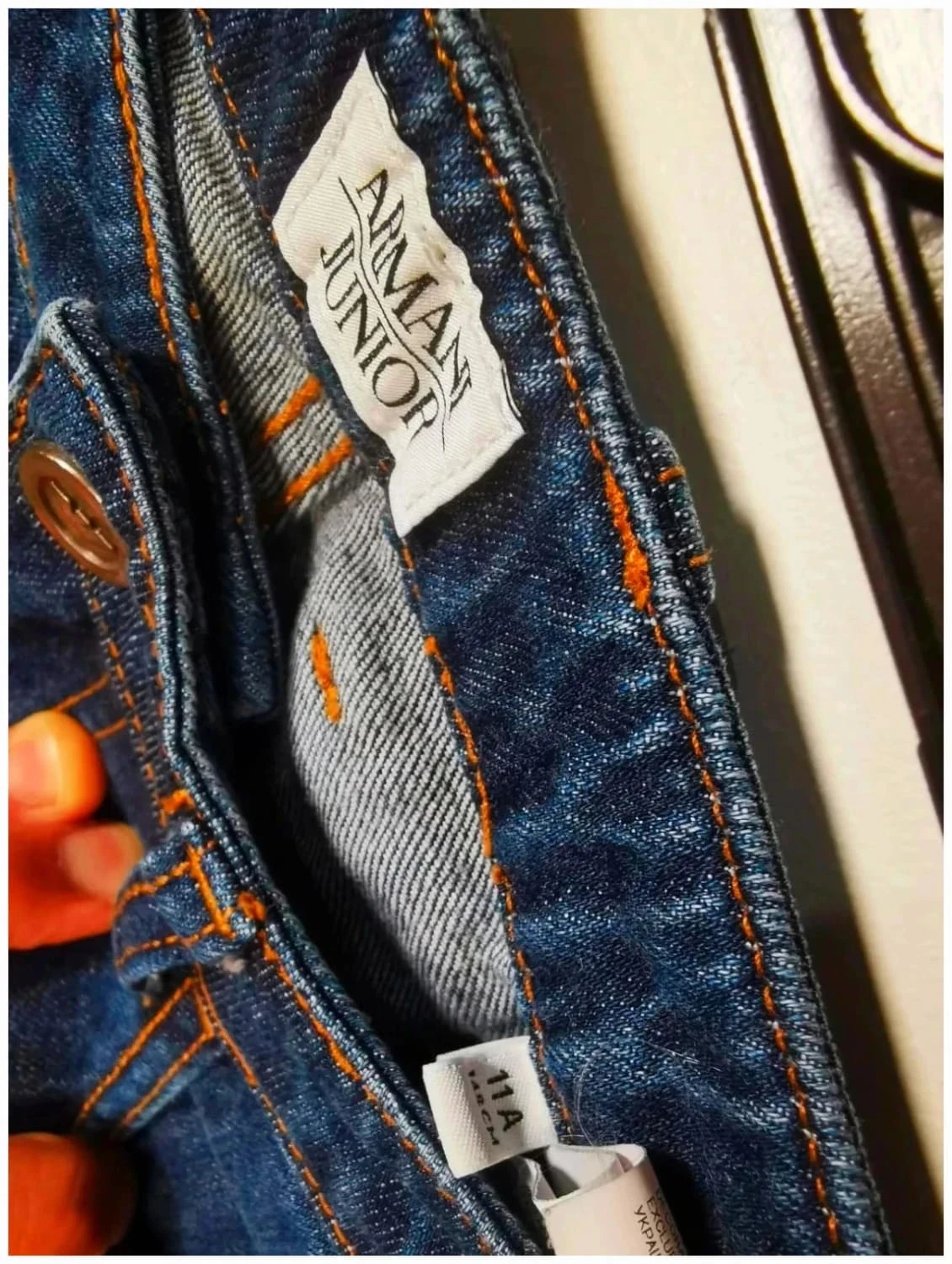C29 marineblauwe Armani Junior jeans 11 jaar – photo 4